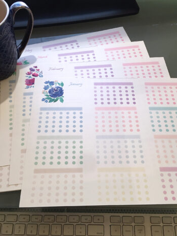 12-Month Habit Tracker - Printable