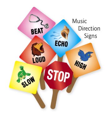Music Direction Signs - (Download & Cut-out PDF)