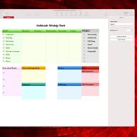 Ambleside Weekly Layout - Chart for iPad, print, or computer